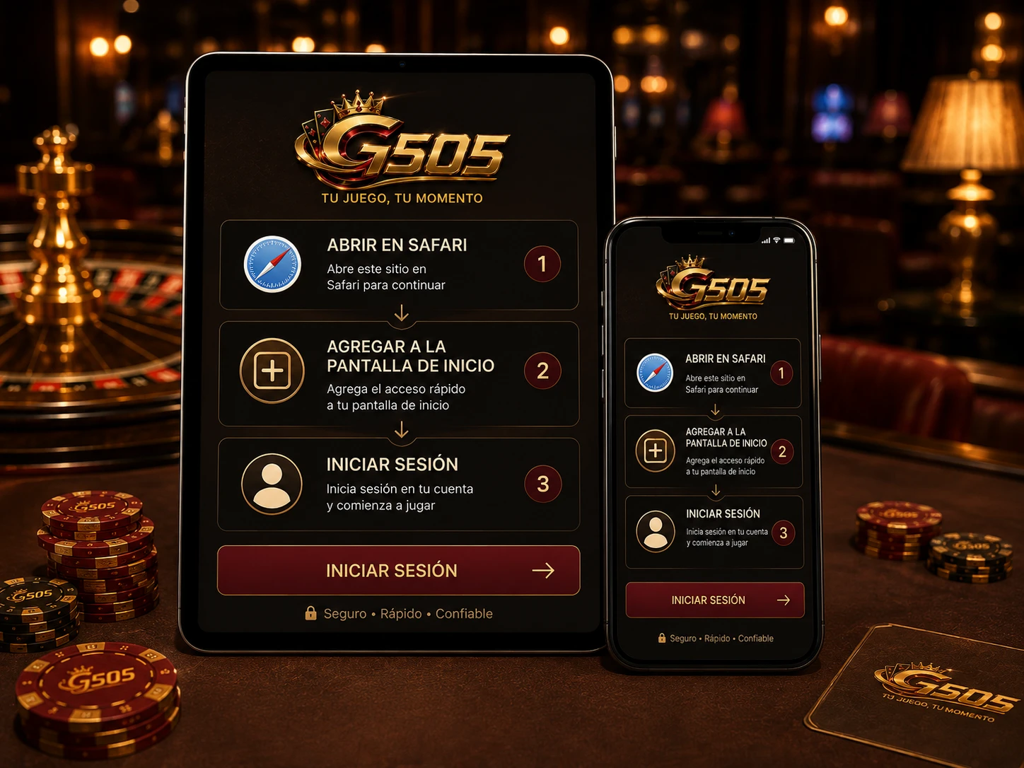 Acceso móvil de casino desde iPhone y iPad