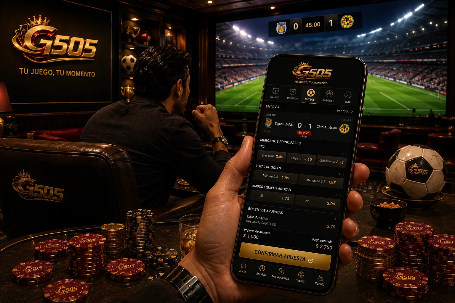 Apuestas deportivas de noche