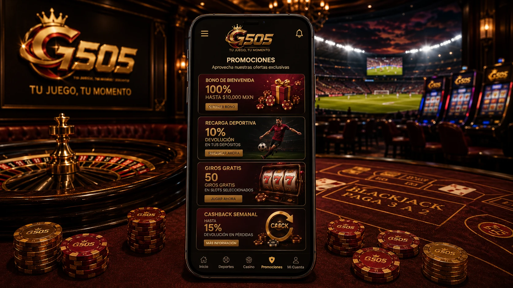 Bonos para casino y deportes